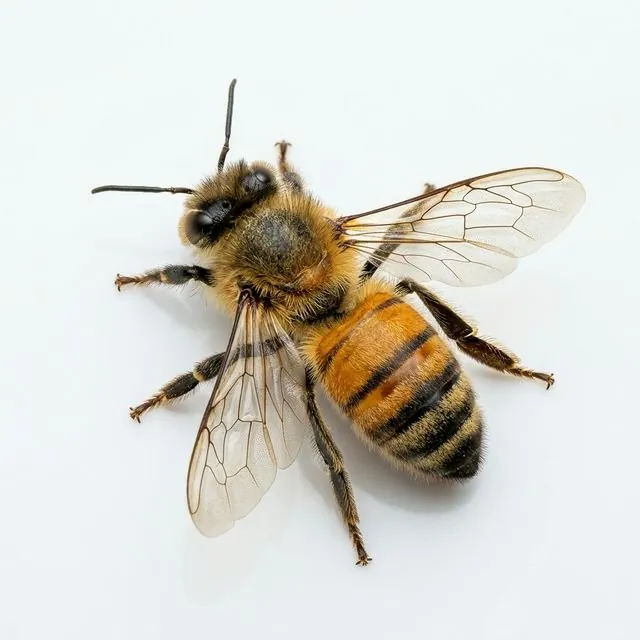 Close-up of a honeybee